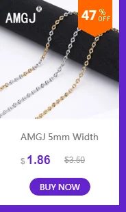 AMGJ 4 Style Stainless Steel Gold Color Round Ball Pendant Necklace Link Chain Necklace Fashion Jewelry for Women or Men