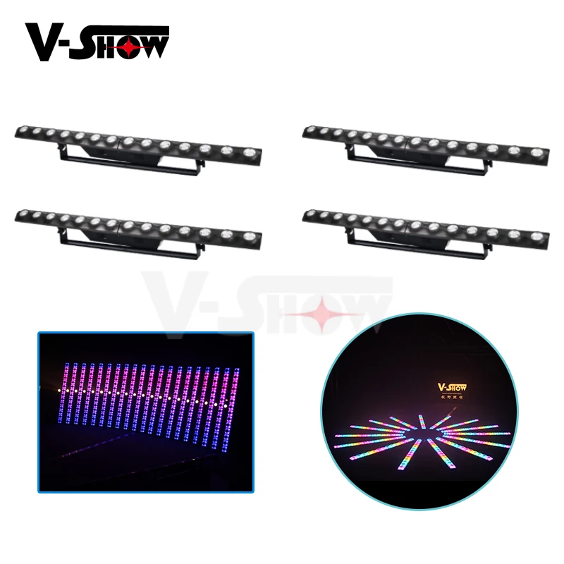 V шоу 4 шт 2в1 настенный светильник шайбы 14x3W Led бар 3/5P DMX контроль сцены Dj дискотечный для клуба бара