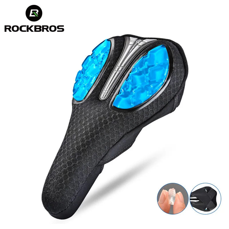 ROCKBROS седло Велосипедное Силиконовое гели велосипедное седло коврик для велосипедного сиденья удобное мягкое сиденье с подушкой Крышка для велосипедной части
