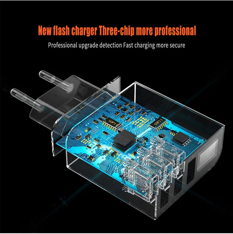Светодиодный дисплей 3 usb порта быстрое зарядное устройство для iPad chargeur для iPhone 4 5S 6 7 8 Plus X XS MAX samsung Xiaomi huawei зарядное устройство для телефона