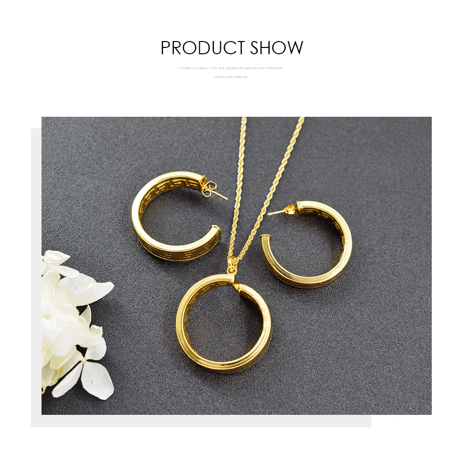 ZEA Dear Jewelry Trendy Jewelry Findings Big Jewelry Set For Women Earrings Necklace Pendant For Wedding Copper Jewelry Findings