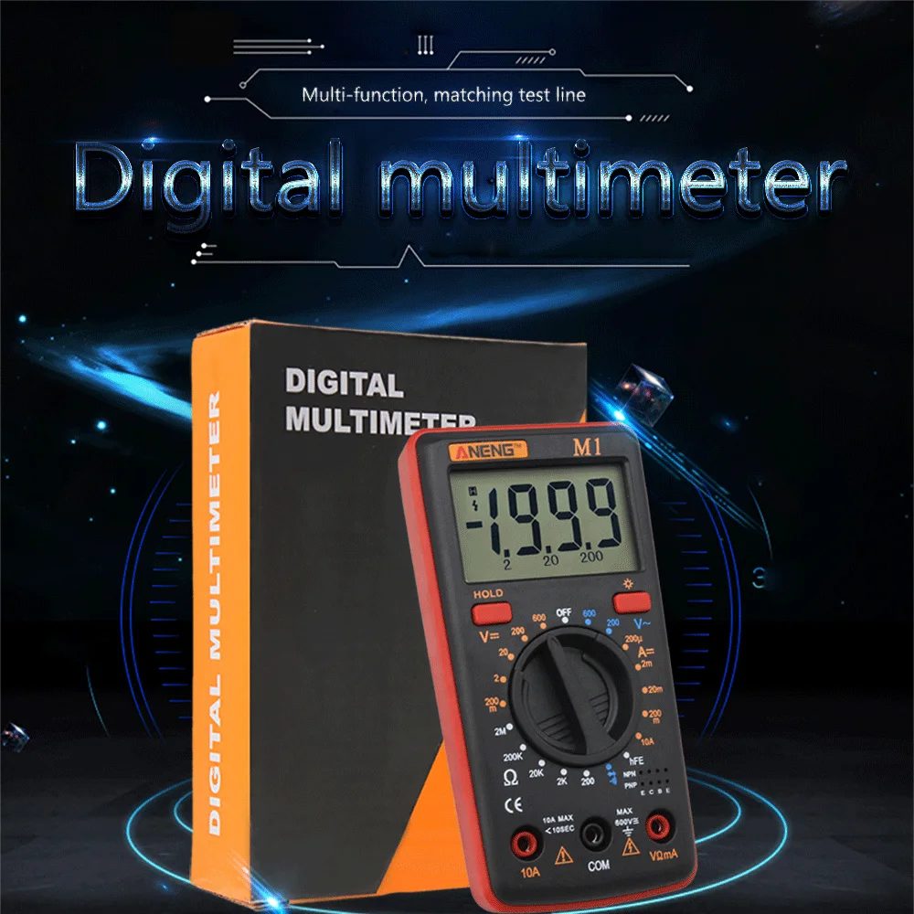 Цифровой мультиметр M1 автоматический амперметр переменного/постоянного тока