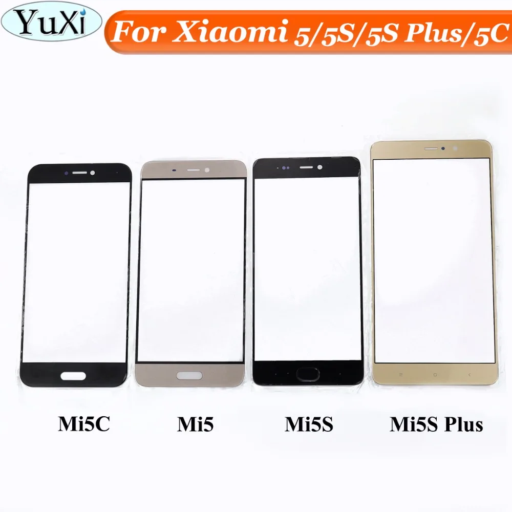 Черно белая Передняя панель YuXi для Xiaomi mi5 m5 mi5S plus mi5C внешний сенсорный экран