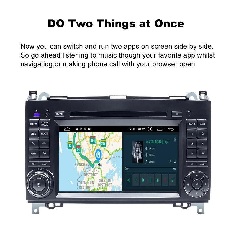 2din Android 9 автомобильное радио DVD мультимедиа для Mercedes Benz Sprinter W906 B200 BClass W169 W245Viano