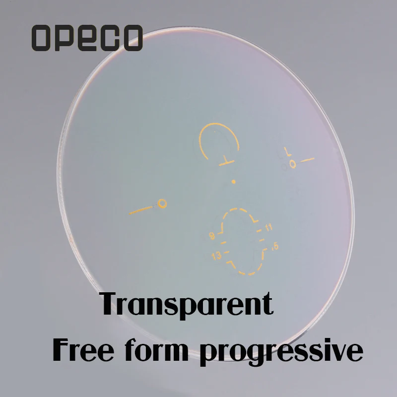 Прозрачные антибликовые оптические линзы Opeco Free Form с защитой от царапин |