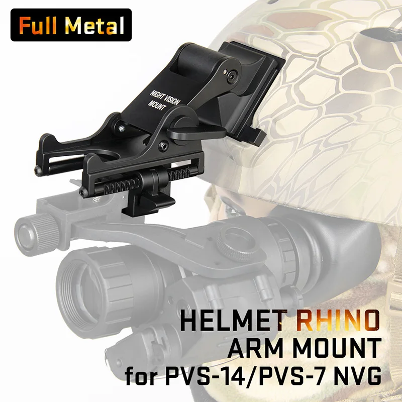 For Airsoft Paintball M88 Quick Helmet Mounting Kit for Rhino NVG PVS-7 PSV-14 Night Vision Goggle Helmet Rhino Arm Mount