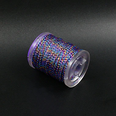 hybrid purple Горячее предложение, 12 цветов, 1 Катушка, круглая мишура, блестящая металлическая нить, миниатюрный шнур из майлара, синтетическая Chironomid Braid - Цвет: hybrid purple