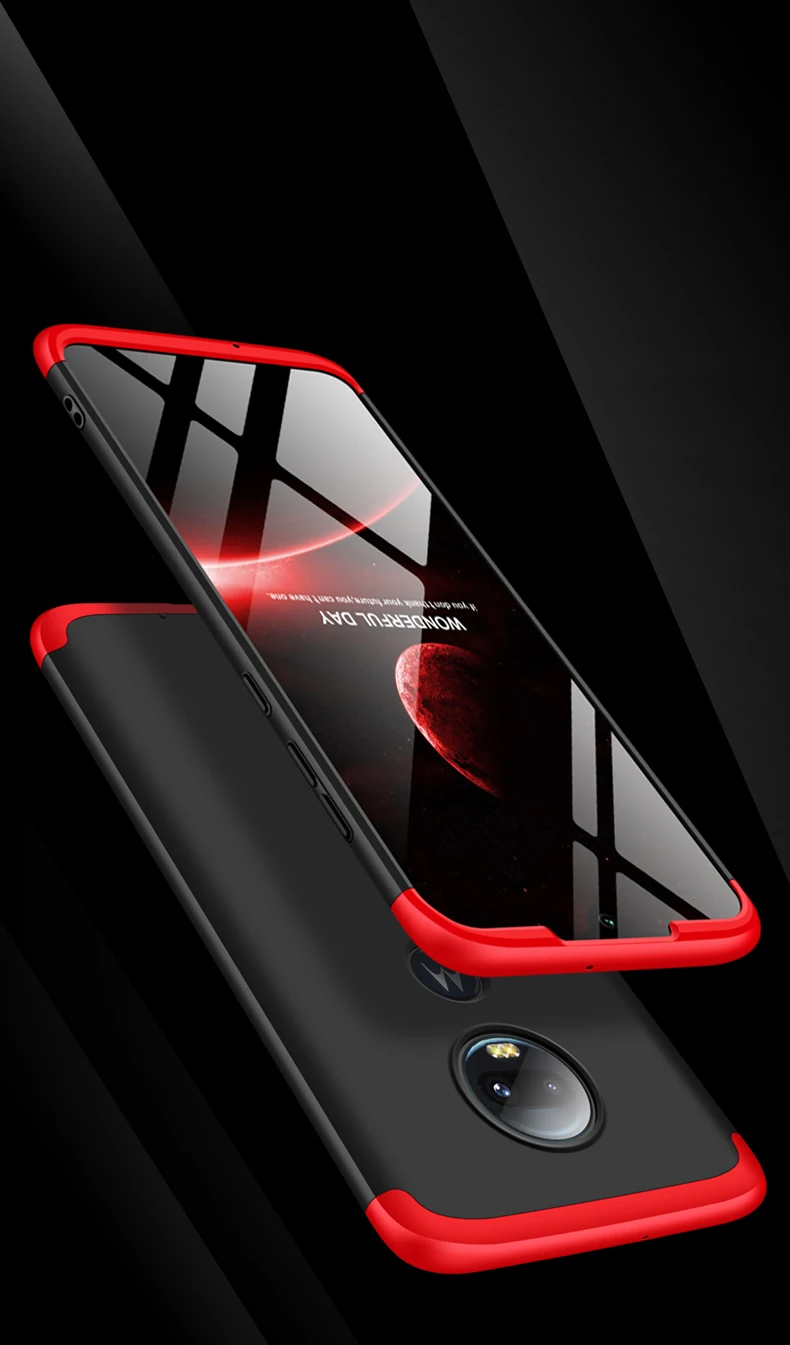 Для Motolora Moto G7 чехол 360 полная защита противоударный матовый чехол для телефона для Motolora Moto G7 Plus