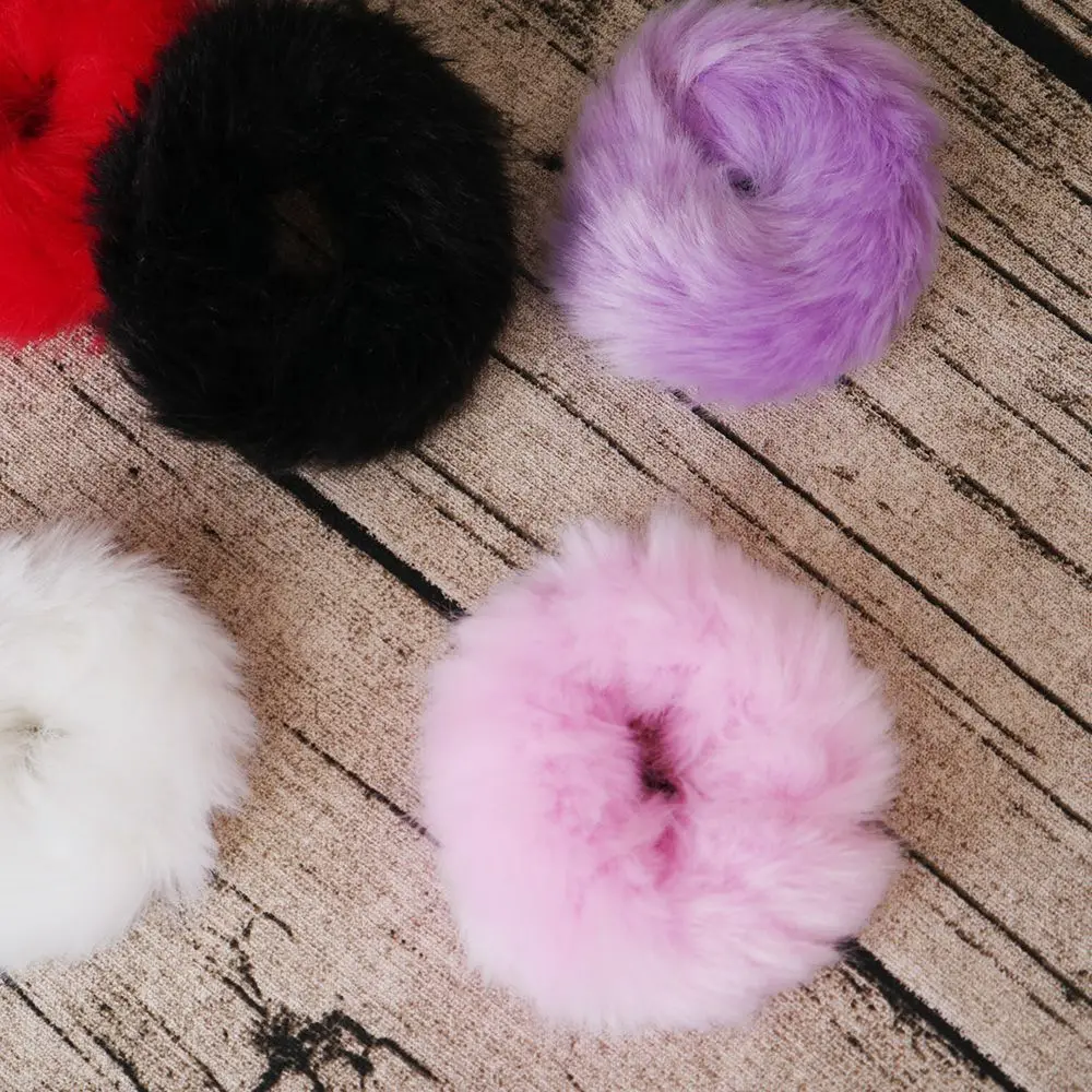 Милые модные теплые мягкие женские эластичные резинки для волос из