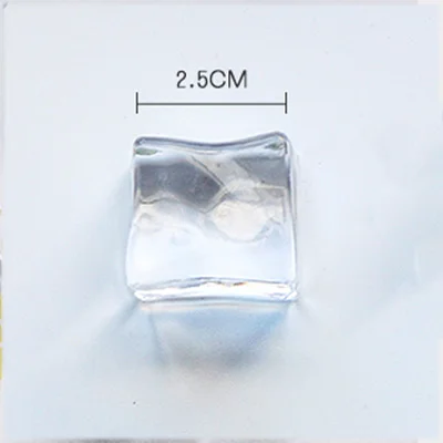 2.5cm 3 шт. акриловая имитация кубика льда высоко прозрачный лед длина стороны 2,5/3,0/3,5 см для фотографии аксессуары реквизит украшения - Цвет: 2.5cm