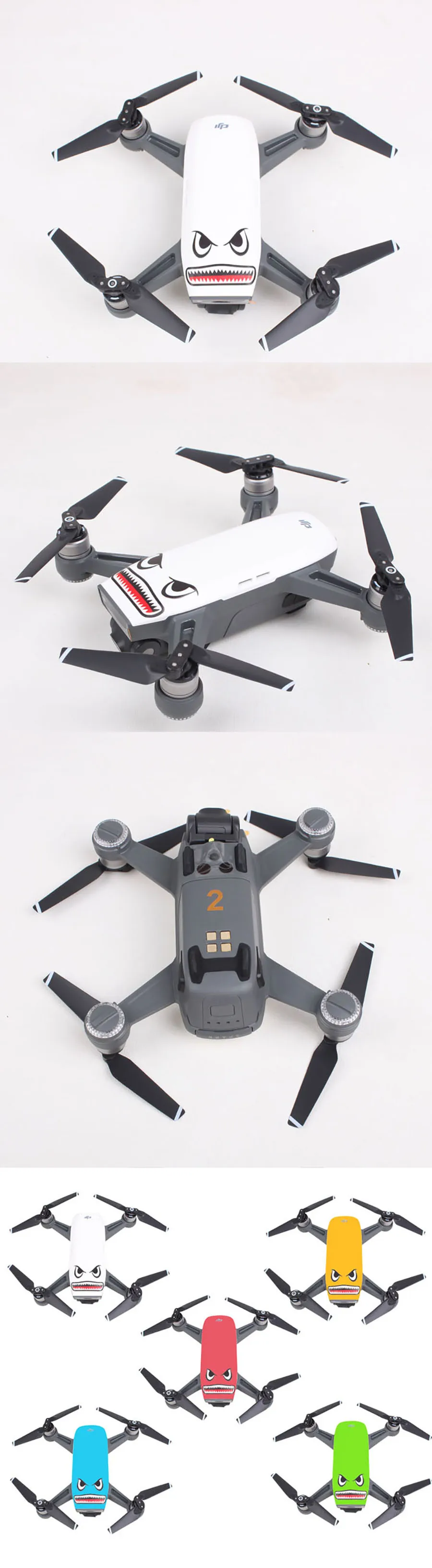 Mavic Mini Mavic Air Body наклейка Самолет Наклейка в виде акулы клейкие наклейки Кожа Mavic Pro Аксессуары для DJI Spark Mavic 2 Pro