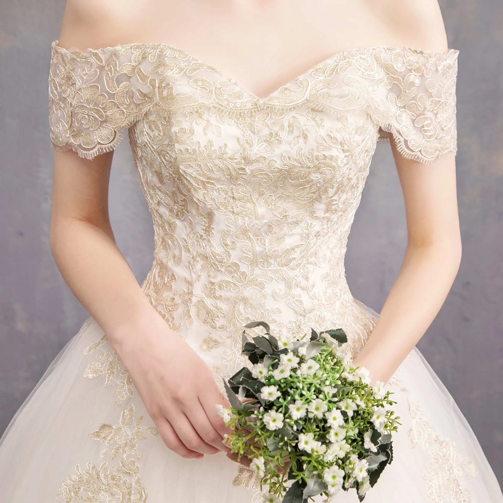 Свадебное платье с открытыми плечами es Vestidos свадебное Vestido De Noiva Robe Mariage Curto