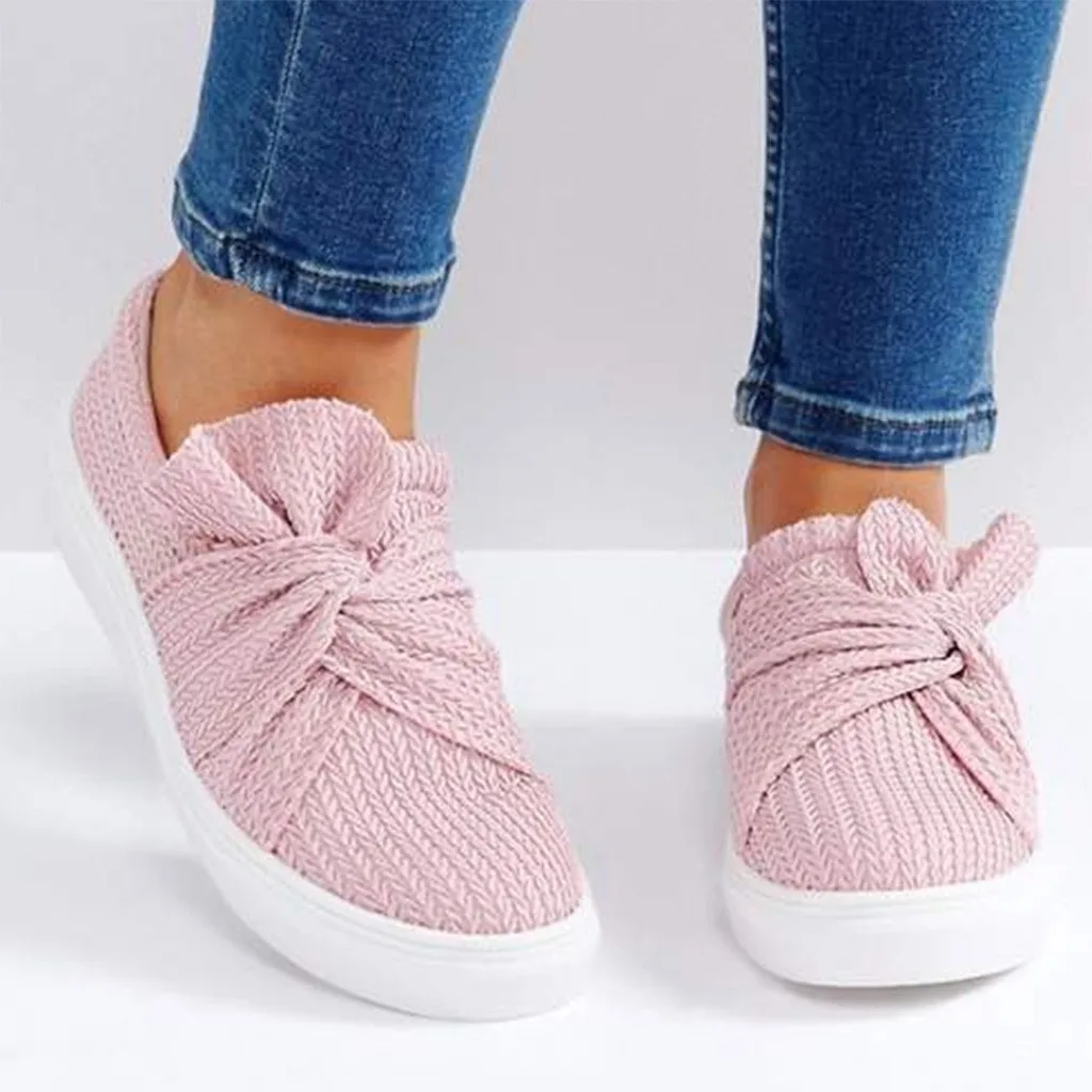 YOUYEDIAN/Летняя женская обувь Модная на плоской подошве с бантом Повседневные