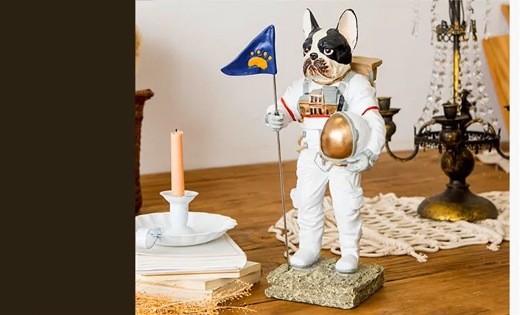 Космическая космическая собака кошка украшение Скандинавская Смола Скульптура Статуэтки скандинавские украшения для дома аксессуары миниатюры украшения