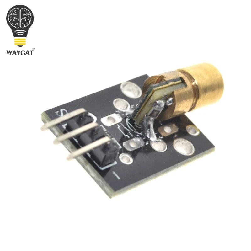 Умная электроника KY-008 3pin 650nm красный лазерный передатчик Dot диод Медная головка модуль для Arduino AVR PIC DIY