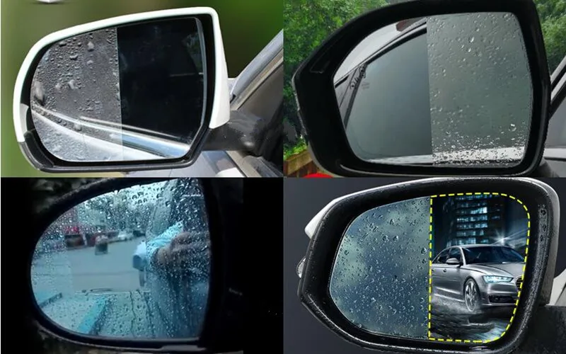 2x универсальная водонепроницаемая пленка на зеркало заднего вида Автомобильная