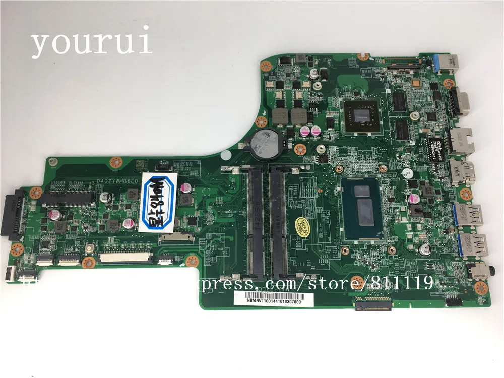 Yourui для материнская плата ноутбука Acer Aspire E5 771 771G NBMNV11001 NB.MNV11.001 DA0ZYWMB6E0 с i5 4210u GT840M