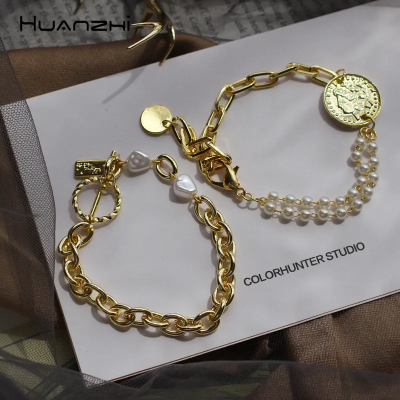 HUANZHI 2019 монета с портретом модный отбирает первоклассный пресноводный жемчуг