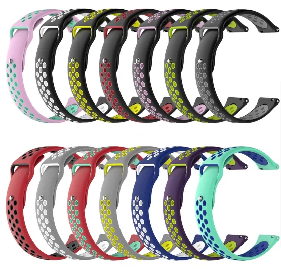 FIFATA 20 22 мм силиконовый браслет для Xiaomi Huami Amazfit Bip Смарт-часы спортивные легкие часы ремешок для Amazfit Bip bit Band