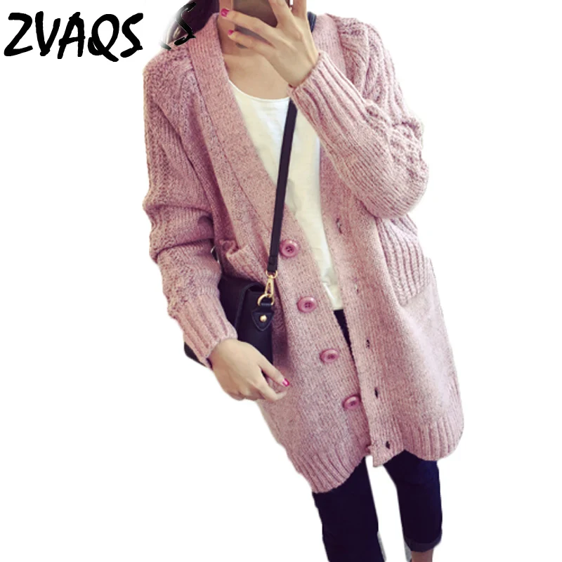 Новинка 2020 женский длинный кардиган в Корейском стиле свитер вязаное крючком