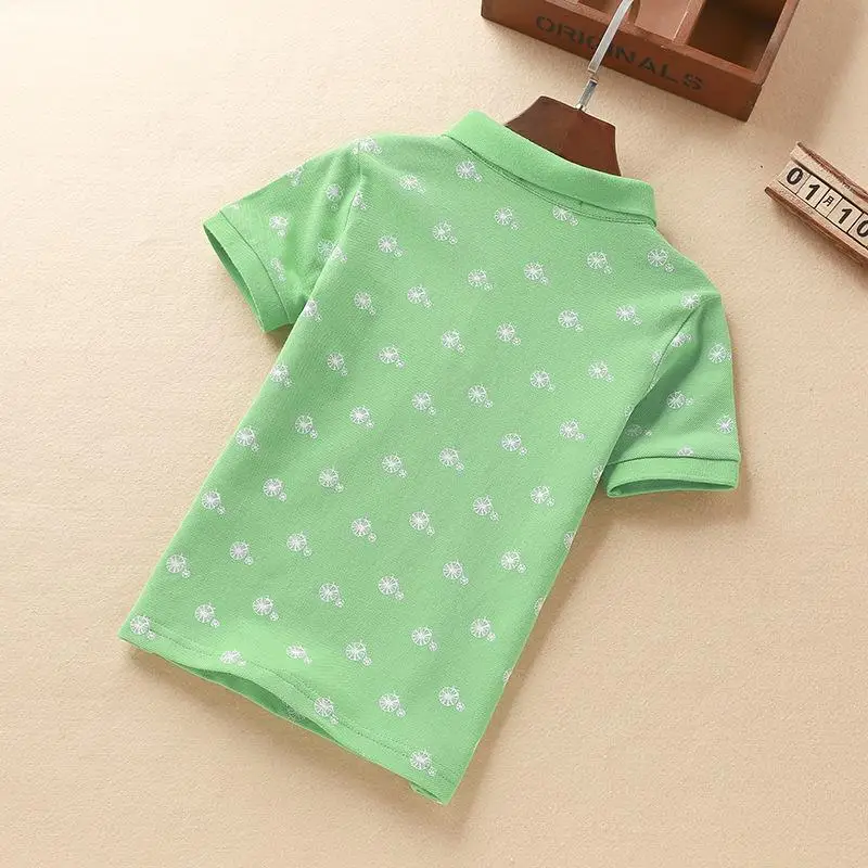 От 3 до 11 лет дети мальчик печати Футболка-поло 2018 модная детская одежда Открытая