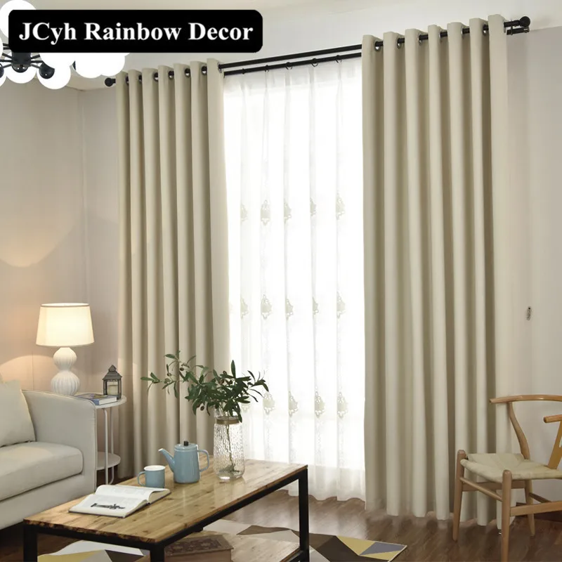 

Modern Solid Blackout Curtains For Window Blinds Fabrics Window Curtains For Living Room The Bedroom Treatment Cortina Para Sala