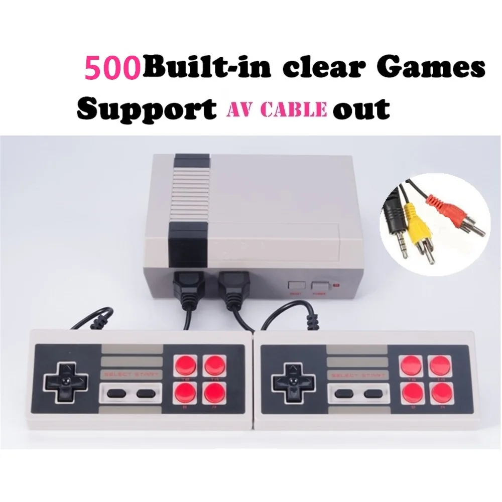 AV 500Games 20 шт HDMI/AV выход с 500/600 играми Мини ТВ семейная игровая консоль 8 бит Ретро видео Классическая игровая консоль DHL EMS - Цвет: AV 500Games
