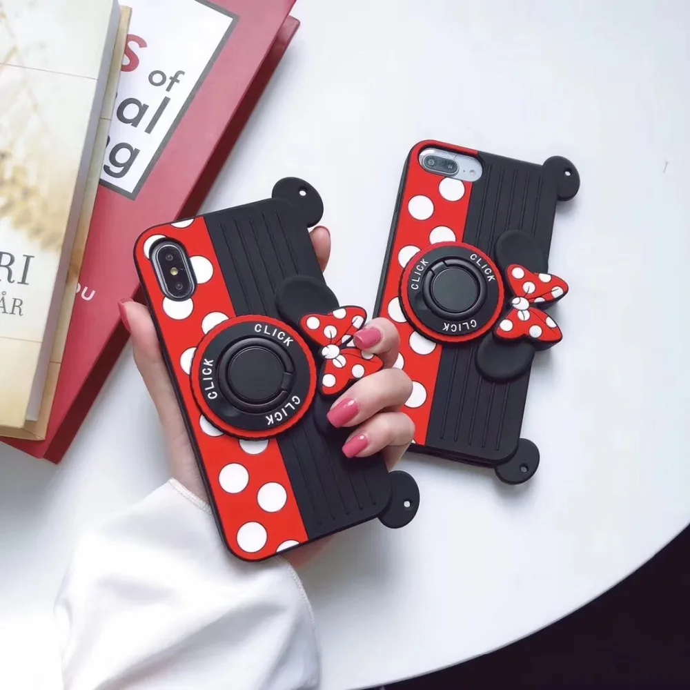Cute cartoon Mickey for vivo x9 x9sp x20 camera diagonal lanyard vivox21 front x21 rear x23 silicone phone case back cover |