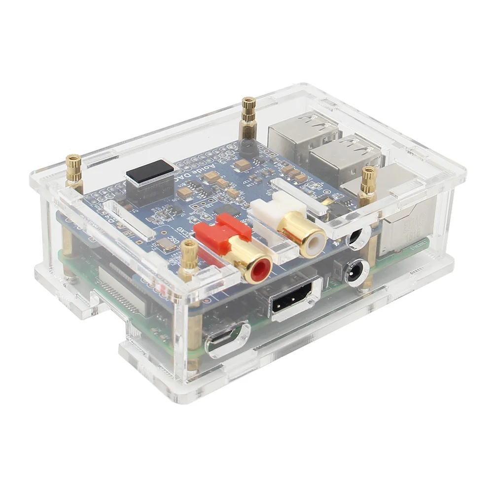 DAC II ES9018K2M Hifi звуковая карта 32 бит DSD/APE/FLAC/WAV музыкальный плеер аудио Плата расширения для Raspberry Pi 4/3 Модель B+ plus/3B