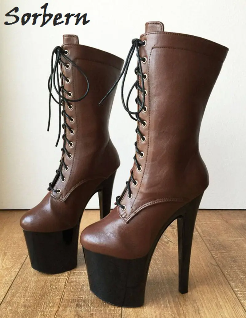 Женские матовые сапоги до середины икры Sorbern по индивидуальному заказу для