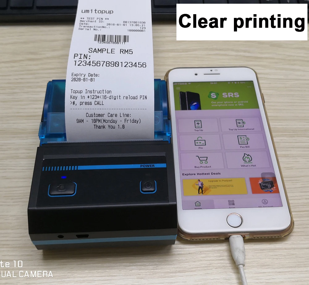 M80PAPER 80x40 POS чековый счет термальная Чековая бумага 10 рулонов в партии | Компьютеры