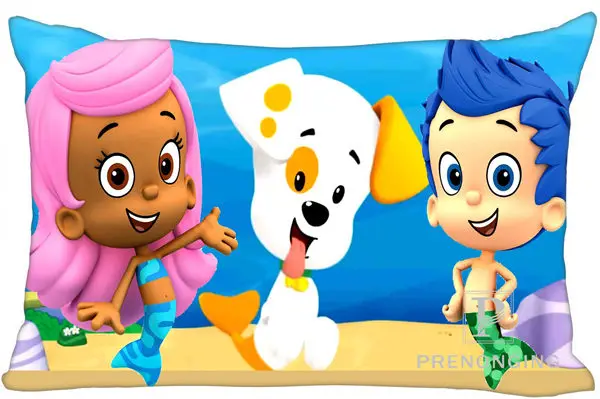 Лучшие наволочки на заказ Bubble Guppies молния на прямоугольную наволочку 35x45 см(с одной стороны)@ 180117-45 - Цвет: Pillowcases