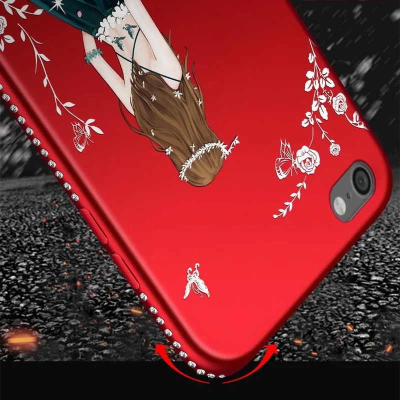 Portefeuille чехол для iphone 8 роскошный блестящий ТПУ силиконовый задней крышки Apple iPhone 7