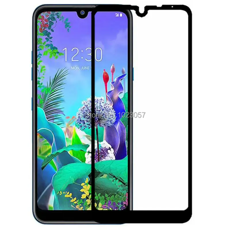 2.5D 9H Полное покрытие экрана протектор для LG Q60 2019 закаленное стекло K50 X6 HD против