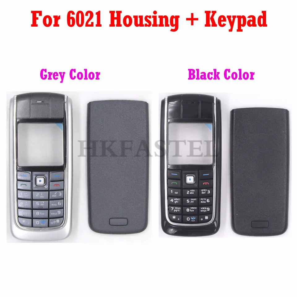 HKFASTEL, корпус, клавиатура для Nokia 6021, передняя рамка для ЖК-дисплея, задняя крышка, чехол для батареи, китайский/русский/иврит, клавиатура