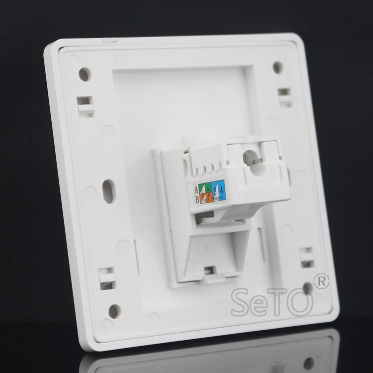 SeTo 86 Тип один порт сеть Lan RJ45 Cat6 настенная пластина гнездо Keystone Лицевая