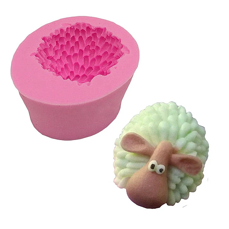 3D силиконовая форма для мастики в виде овцы искусственное мыло кекса глины