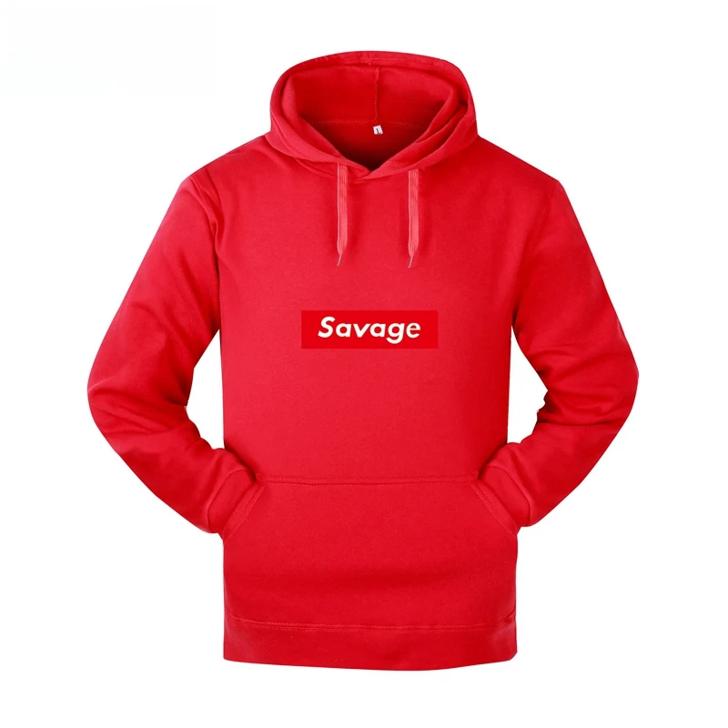 Брендовые модные толстовки для мужчин уличные однотонные с капюшоном хлопковые