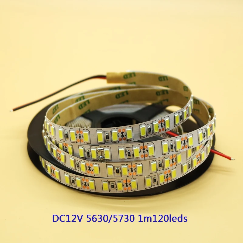 

Super Bright SMD 5730 LED strip light DC 12V Waterproof non/ip65 60leds/m bright than 5630/5050/3528 Fita Diode tape lamp White