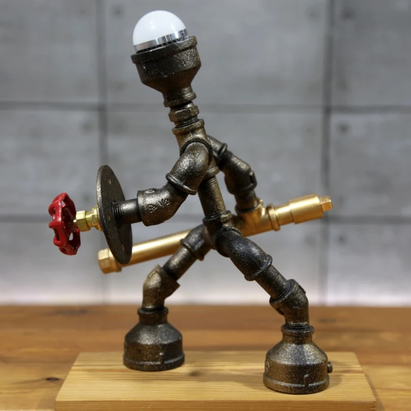 1 шт. винтажная чердак арт настольная лампа-деко светодиодные лампы настольные