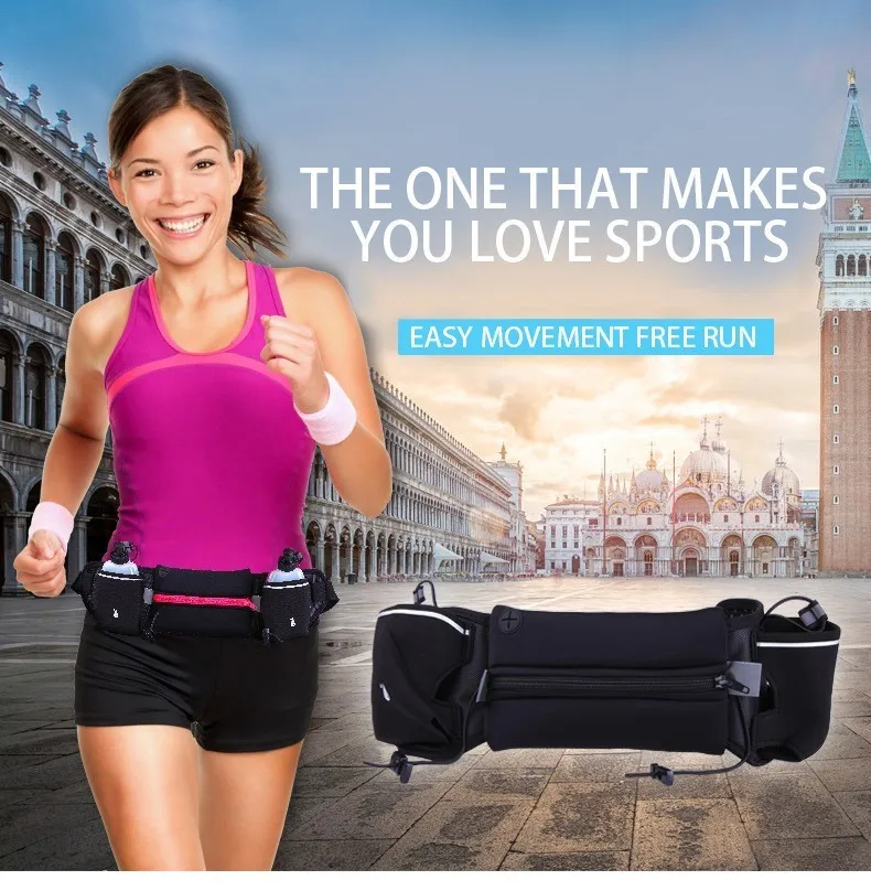 Поясные Сумки для бега для мужчин и женщин, поясная сумка для бега с гидратационным ремнем, сумка для бутылки воды, фитнеса, тренажерного зала, легкий спортивный кошелек