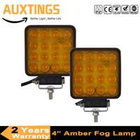 2pc 4inch 48w led work light 5d spot driving amber lamp led light bar offroad boat tractor truck off road suv ute 4wd 12v 24v