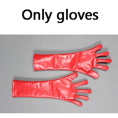 Only gloves One Punch Man, костюмы для косплея, Saitama, костюмы для косплея+ плащ+ пояс+ шляпа+ перчатки, полный комплект для Хэллоуина, вечерние костюмы и шляпа для женщин и мужчин - Цвет: Only gloves