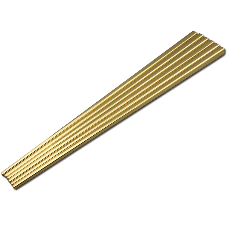 Японские Палочки для еды Hashi из нержавеющей стали 18/10 Корейская плоская палочка 5