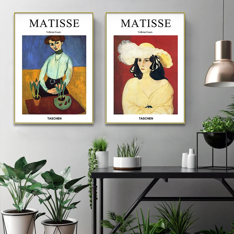 Matisse портрет модный дизайн декоративные фотообои для гостиной коридора