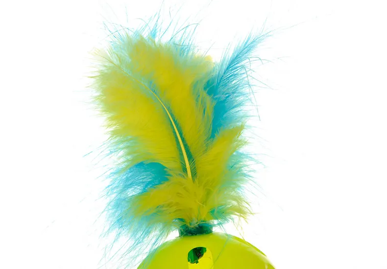 HOOPET Pet Puppy Собака Кошка играя льняная мышь Милая забавная интерактивная игрушка льняной и полый пластиковый Мячик с пером