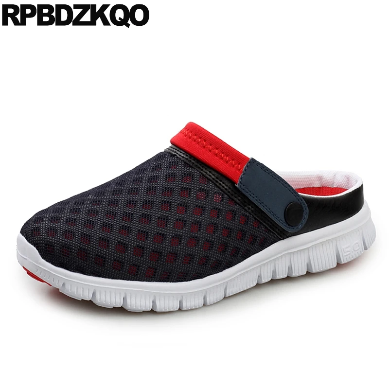 Сандалии Садоводство с закрытым носком размера плюс Мужская обувь из сетчатого