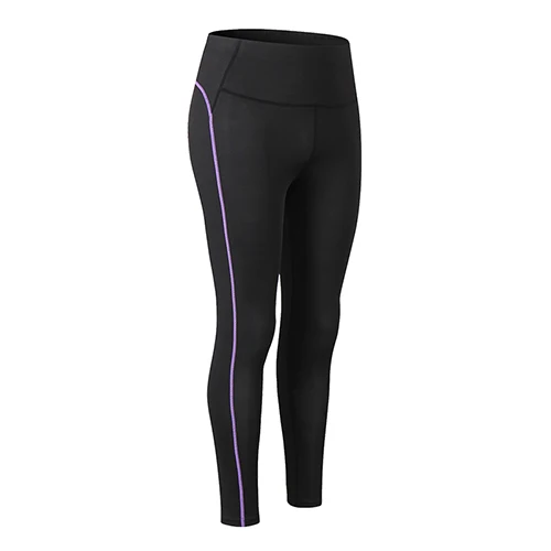 NB92301Purple Новые женские спортивные комплекты из 2 предметов, комплект для йоги, одежда для спортзала, футболка для тенниса и йоги+ бесшовные леггинсы, спортивный костюм для тренировок, одежда для активного отдыха - Цвет: NB92301Purple