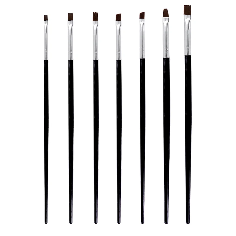 7 шт. набор кистей для дизайна ногтей гель-лака | Красота и здоровье