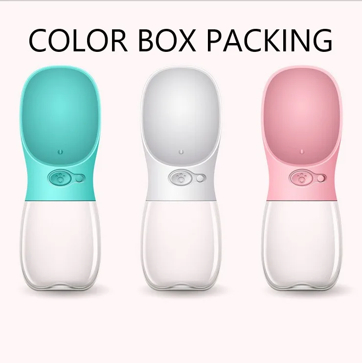 Портативная миска для собак и кошек бутылка воды путешествий щенков питья улицы